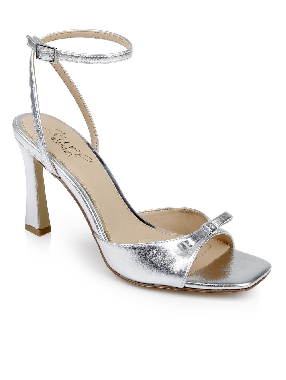 Jewel Badgley Mischka Shoes Heels Silver / Gray Metallic 9M